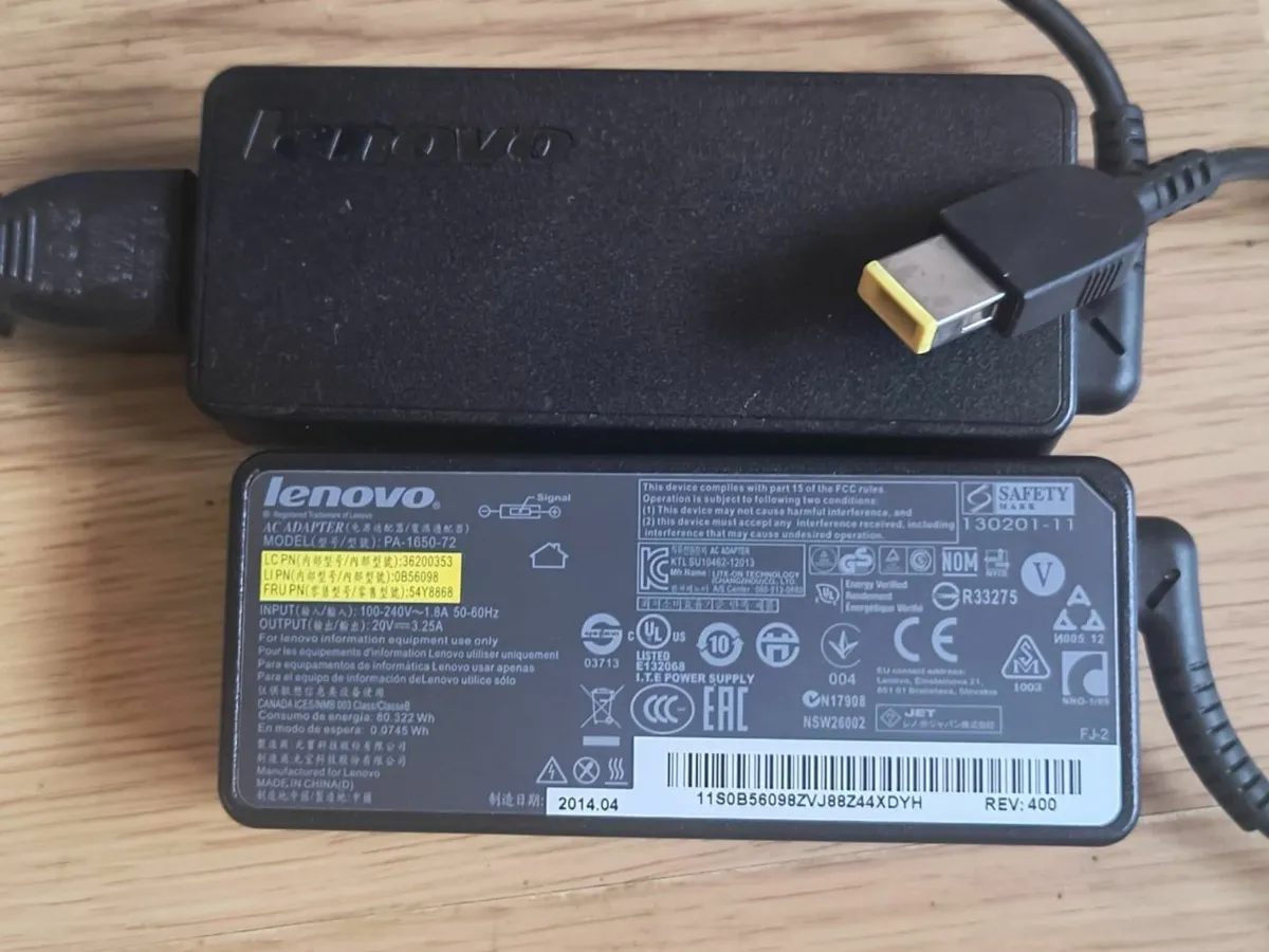 Lenovo 65W Adapter Charger Power Supply - Image 2
