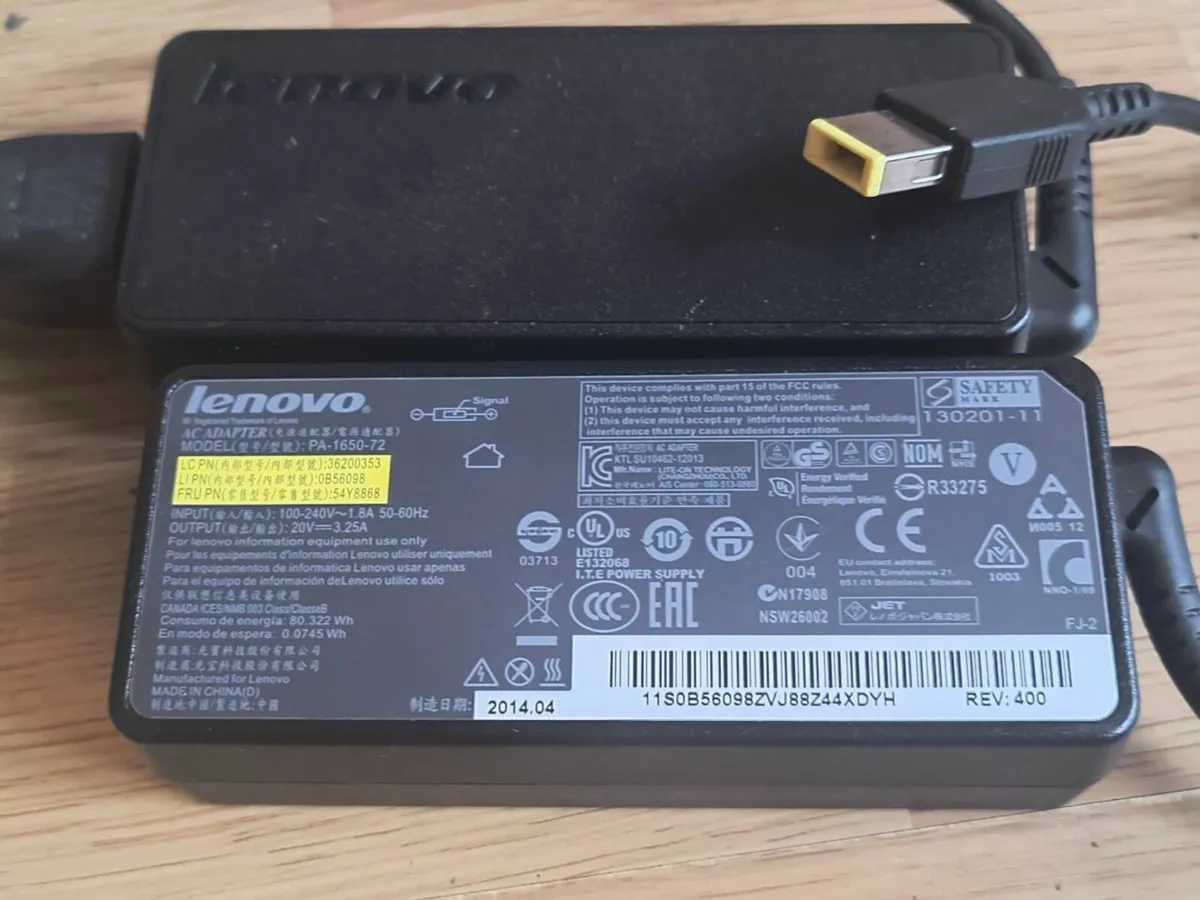 Lenovo 65W Adapter Charger Power Supply - Image 3