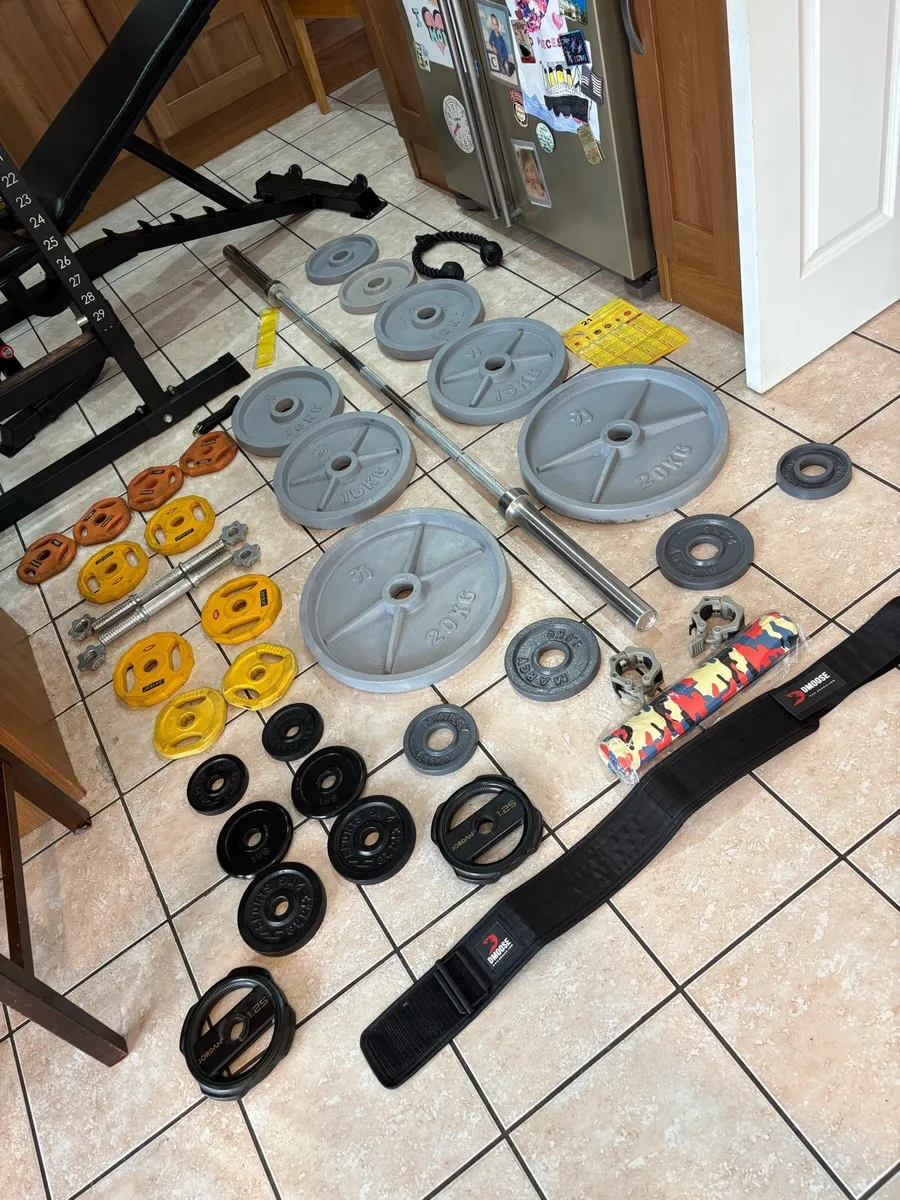 HEAVY PROFESSIONAL GYM POWER RACK WEIGHTS SET!!! - Image 2
