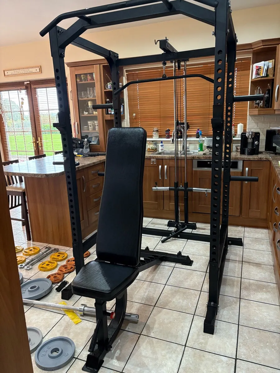 HEAVY PROFESSIONAL GYM POWER RACK WEIGHTS SET!!! - Image 4