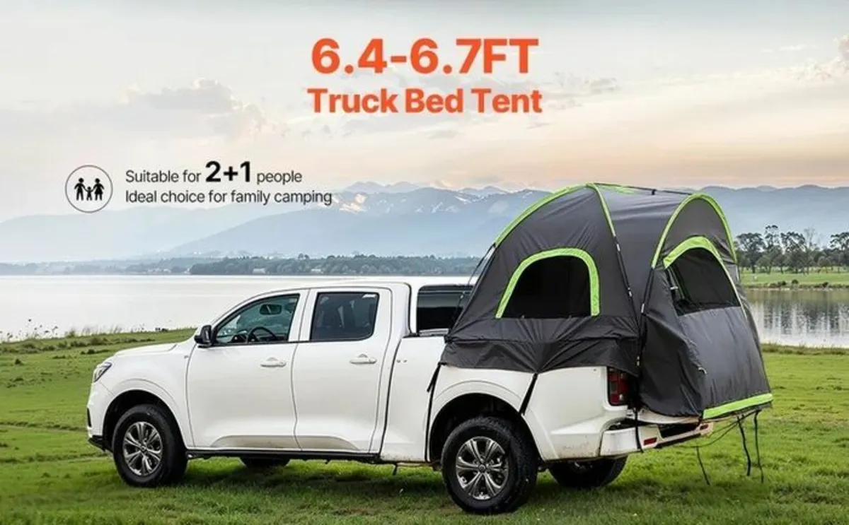 Truck Bed Camping Tent Fits 5.5 to 6.0 ft Waterpro - Image 2