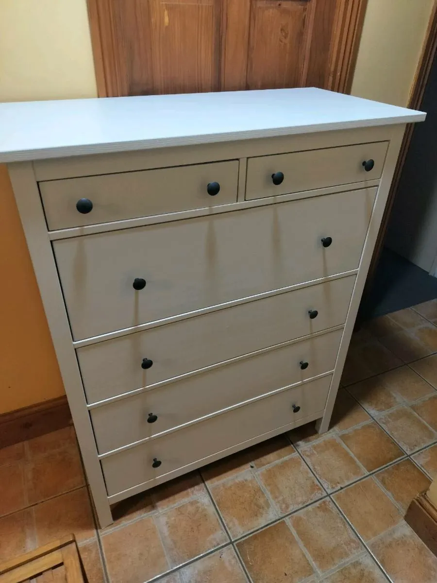 Chest of 6 drawers Hemnes white - Image 1