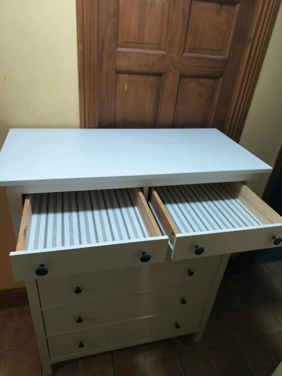 Chest of 6 drawers Hemnes white - Image 2
