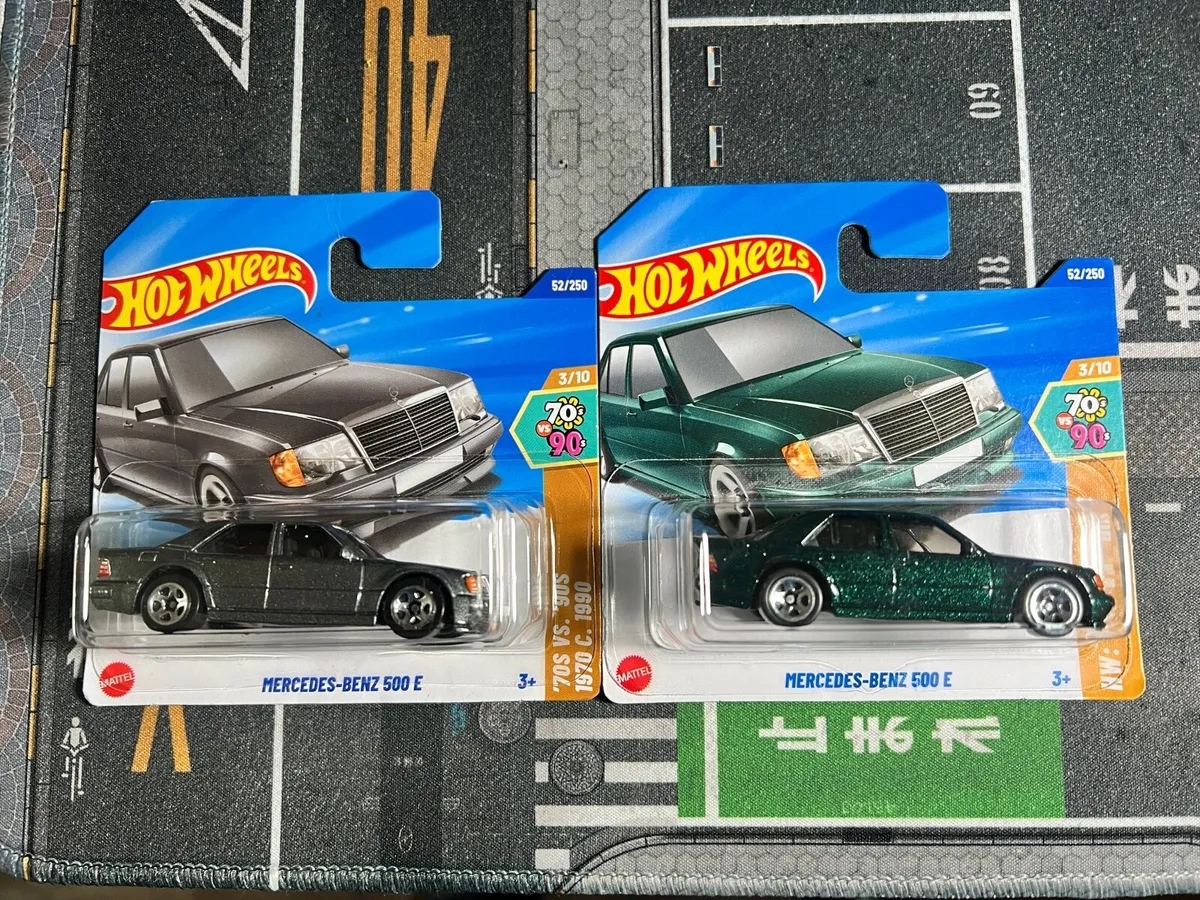 2 X MERCEDES 500E HOT WHEELS