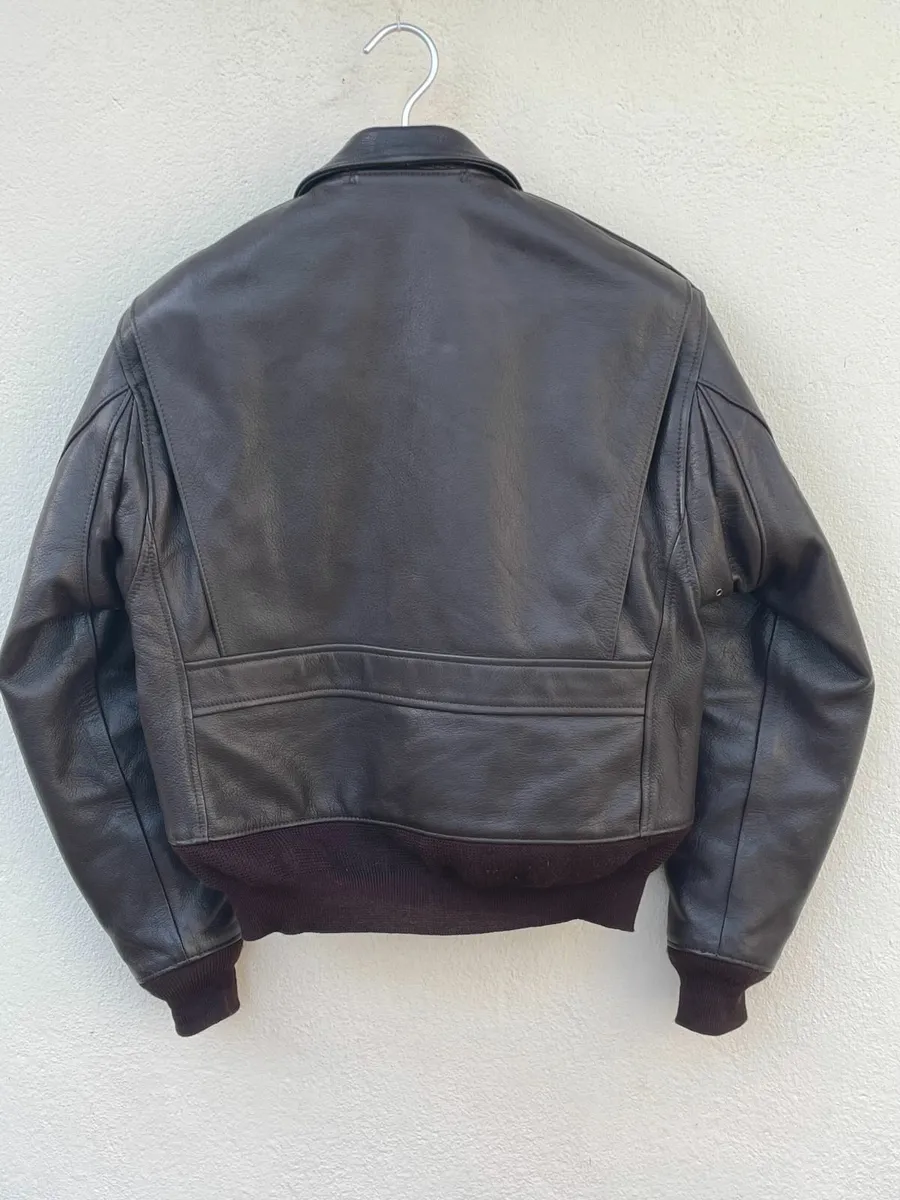 Aero Leather Jacket  USN Type ANJ-3 Size 42S - Image 2