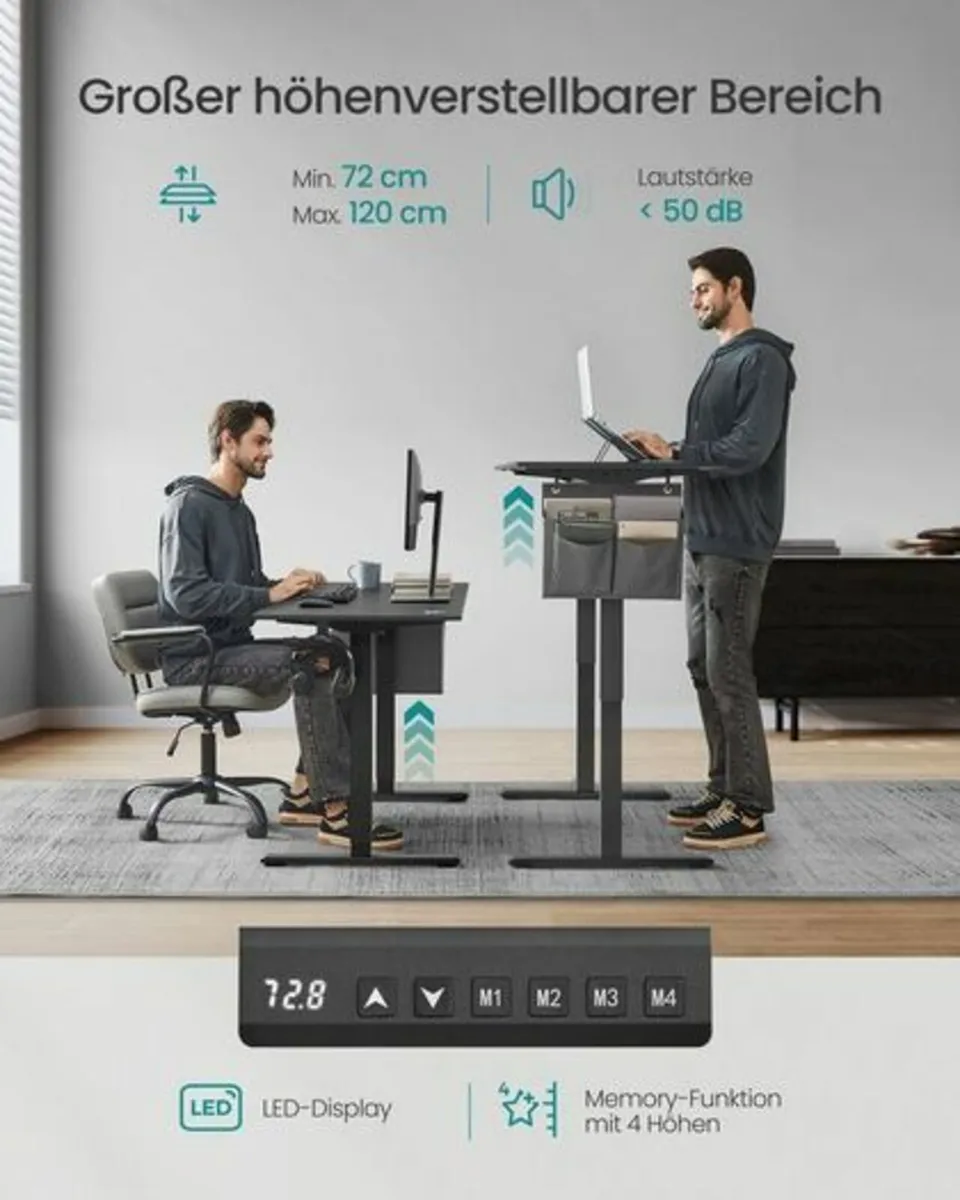 Large Electric desk, height adjustable, desk stand - Image 2