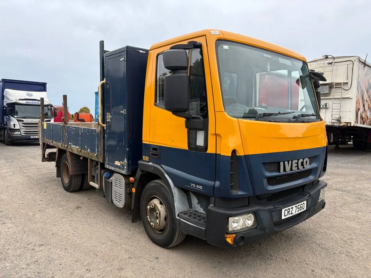 2011 Iveco 75E16 4x2 Dropside Tipper Lorry - Image 2