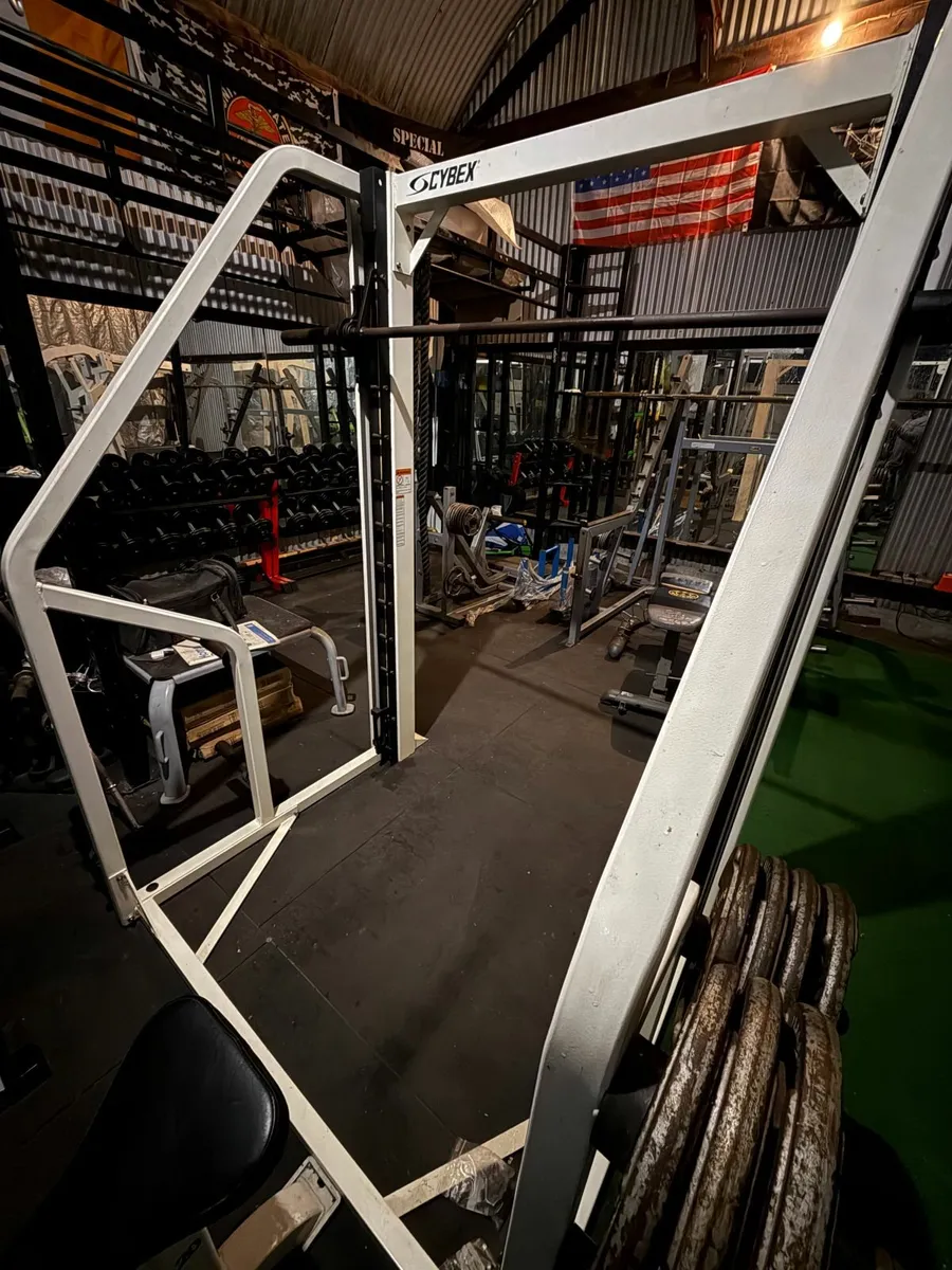 Cybex Smith Machine with 10 Plate Storage Hooks - Image 4