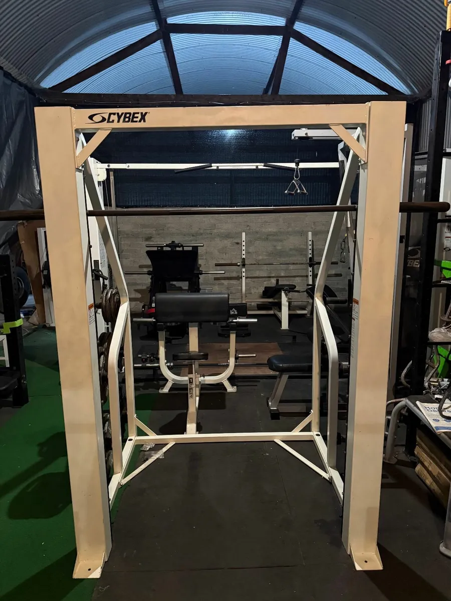 Cybex Smith Machine with 10 Plate Storage Hooks - Image 1