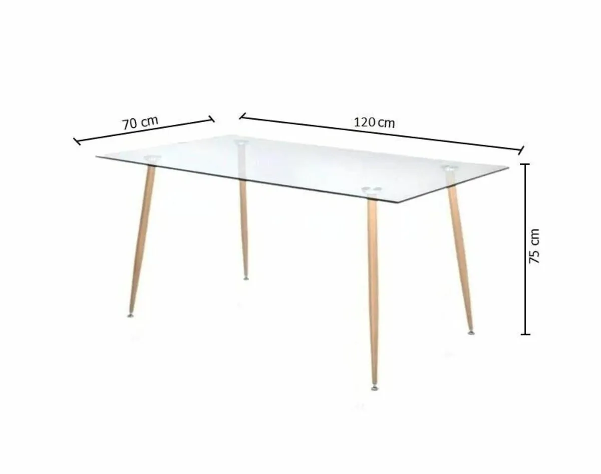 ✨ Modern Nordic Dining Set + 4 chairs – white - Image 4