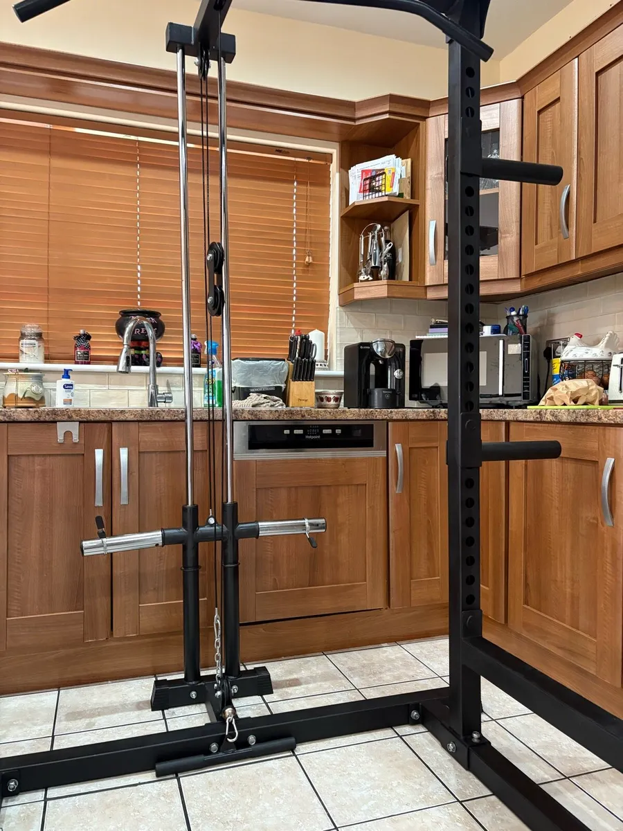 HEAVY 350KG PROFESSIONAL GYM POWER RACK / CABLE!! - Image 2