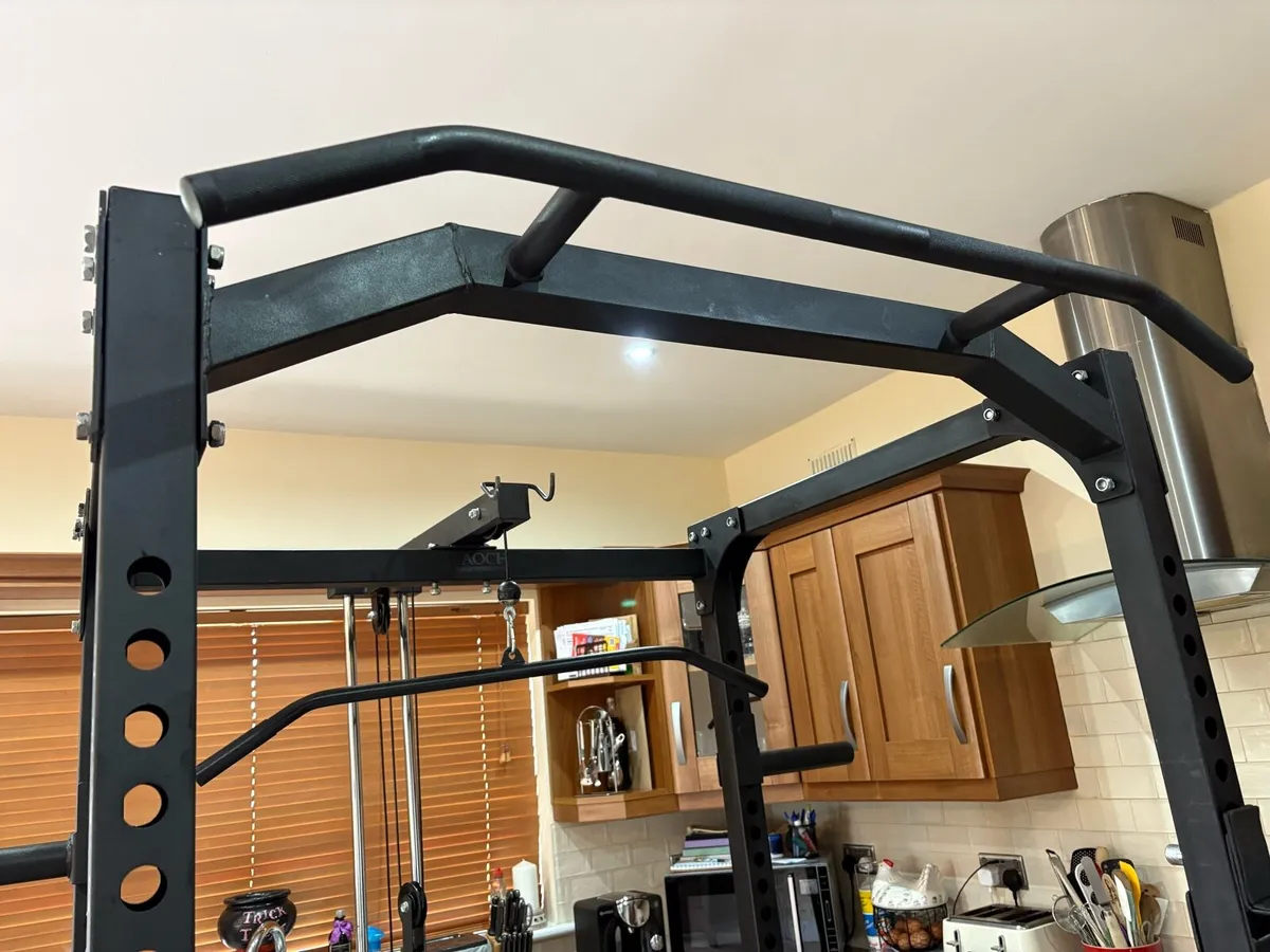 HEAVY 350KG PROFESSIONAL GYM POWER RACK / CABLE!! - Image 3