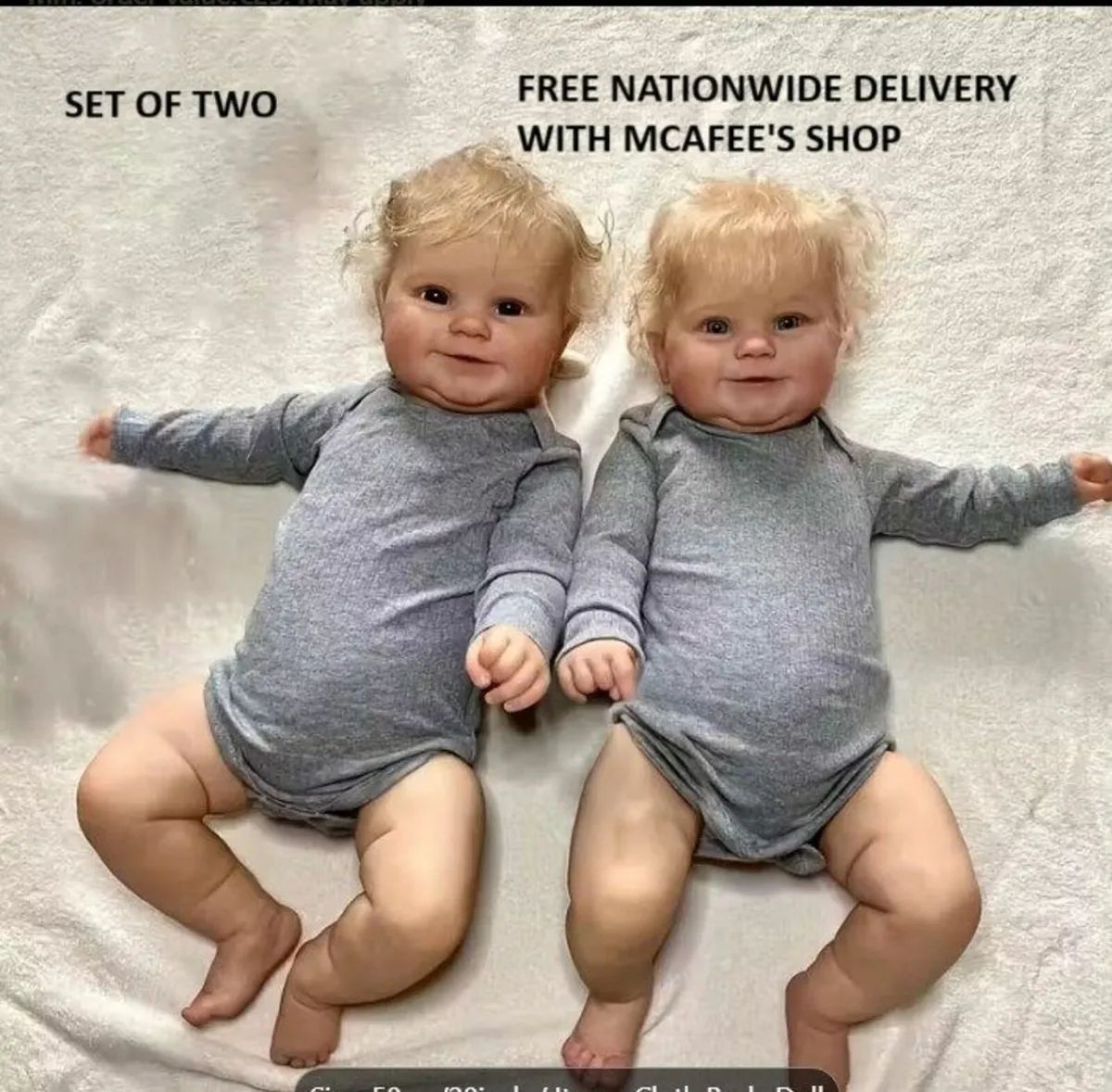 Reborn Twins Baby Dolls Set Of Two - Image 1