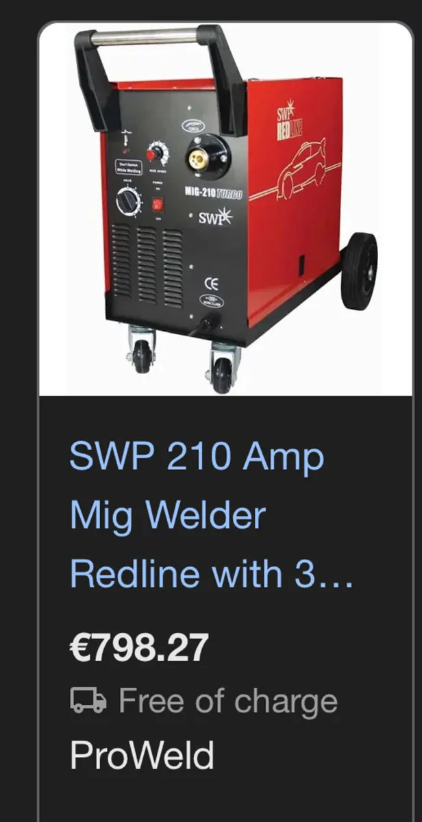 Swp 210 amp mig welder - Image 4
