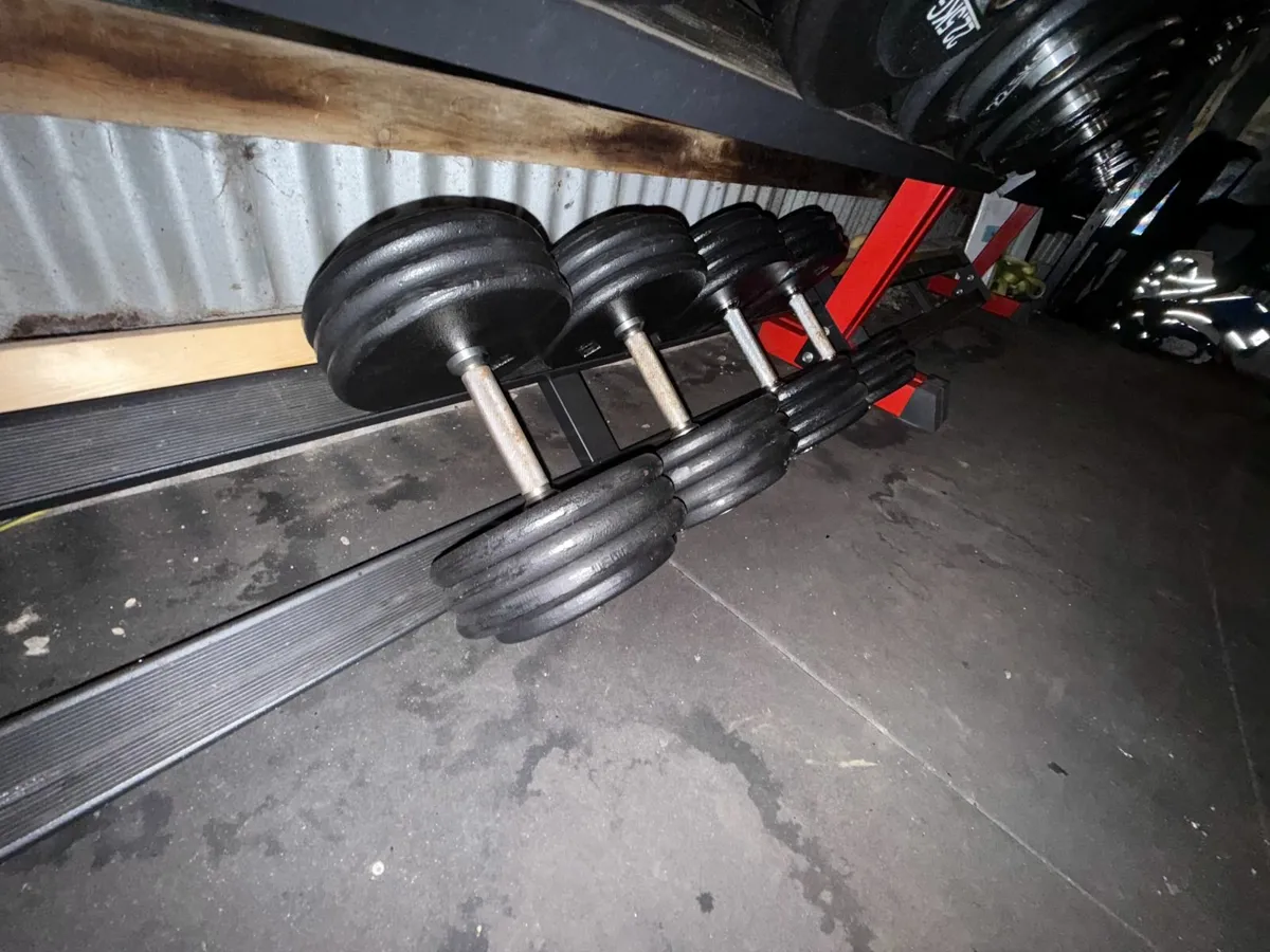 Body Power Pro Style Dumbbells 2.5-37.5kg /w Racks - Image 2