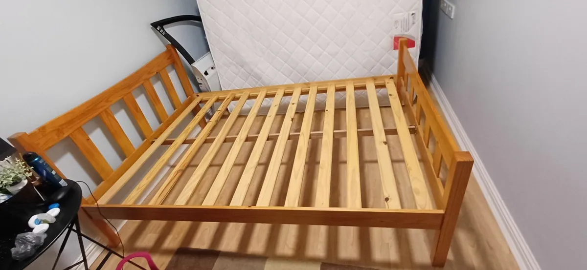 Bed frame and mattress - Image 1