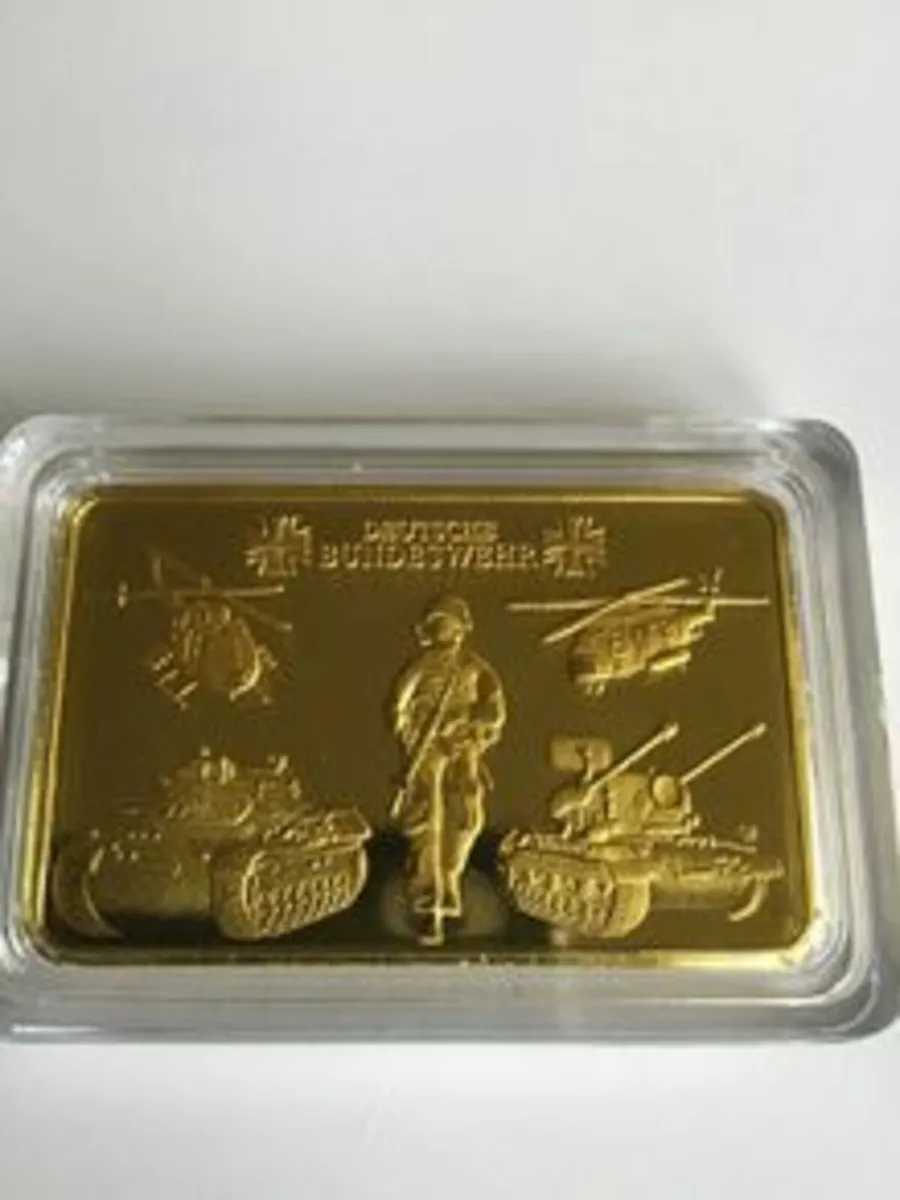 German gold plated Bundeswehr Ingot
