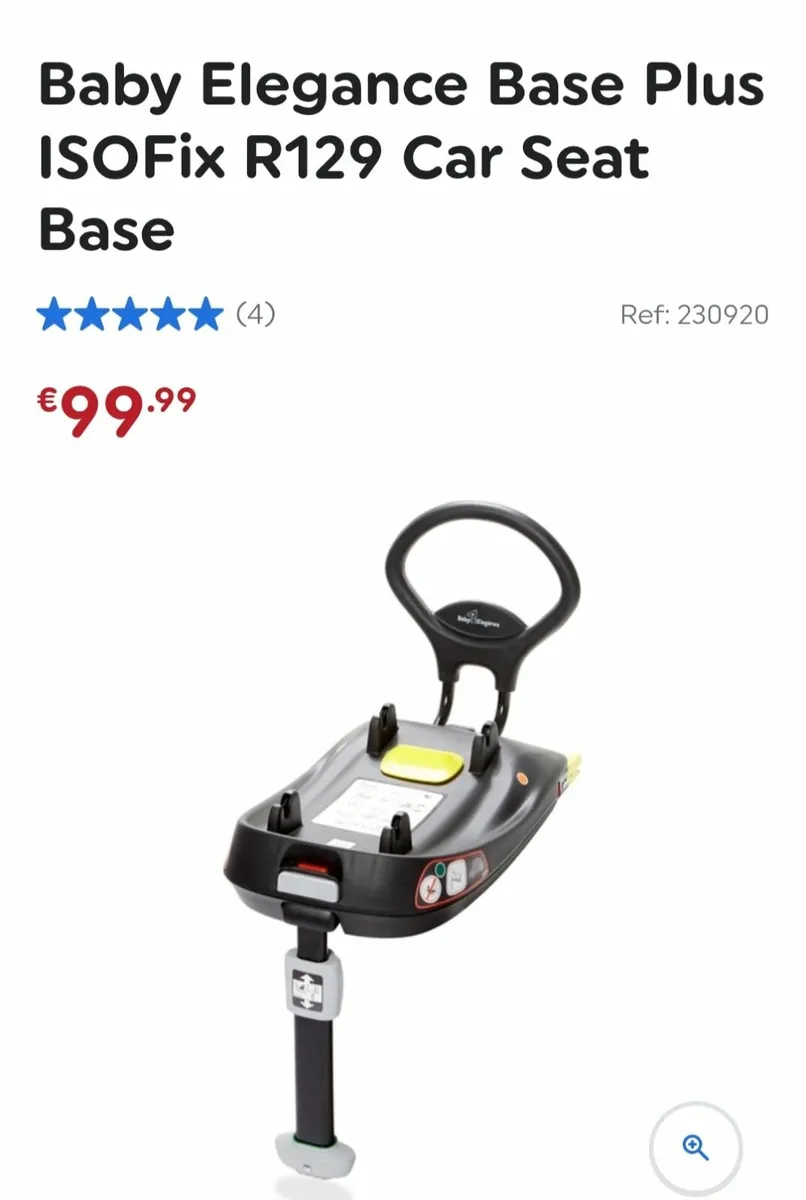 Baby care seat isofix base - Image 1
