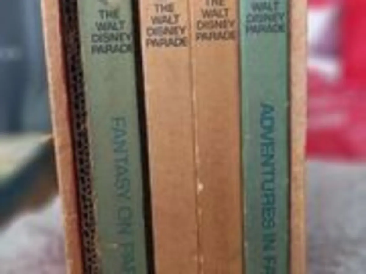 Vintage Walt Disney 4 Book Boxset complete set