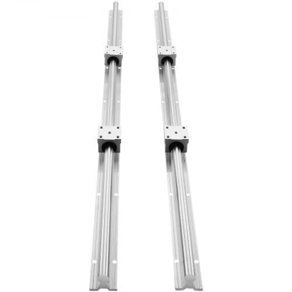 Linear Guide Rail Set, SBR20 800mm, 2 PCS 31.5 in/800 mm SBR20 Guide Rails and 4 PCS SBR20UU Slide Blocks, Linear - Image 1