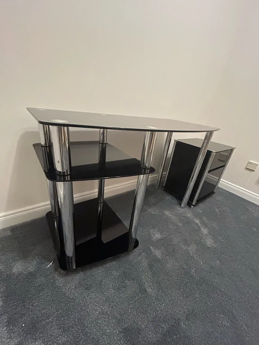 Home Office Desk & side cabinet - Image 2