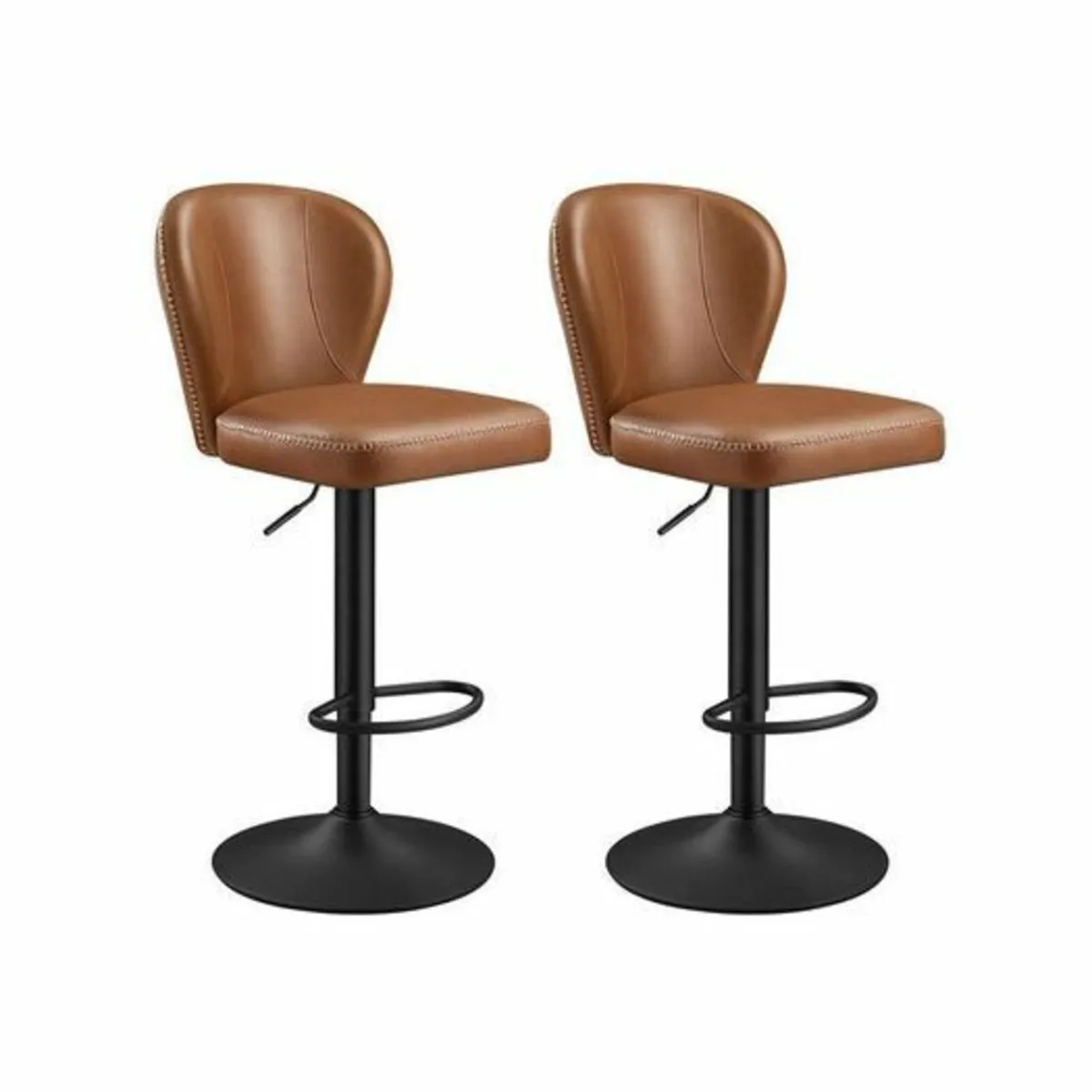 2 x Bar Stools Black - Image 3
