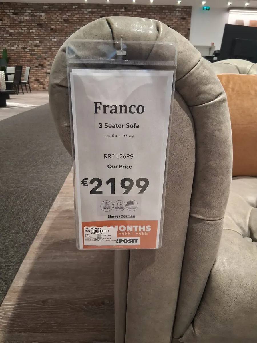Franco Leather Sofa - Image 3