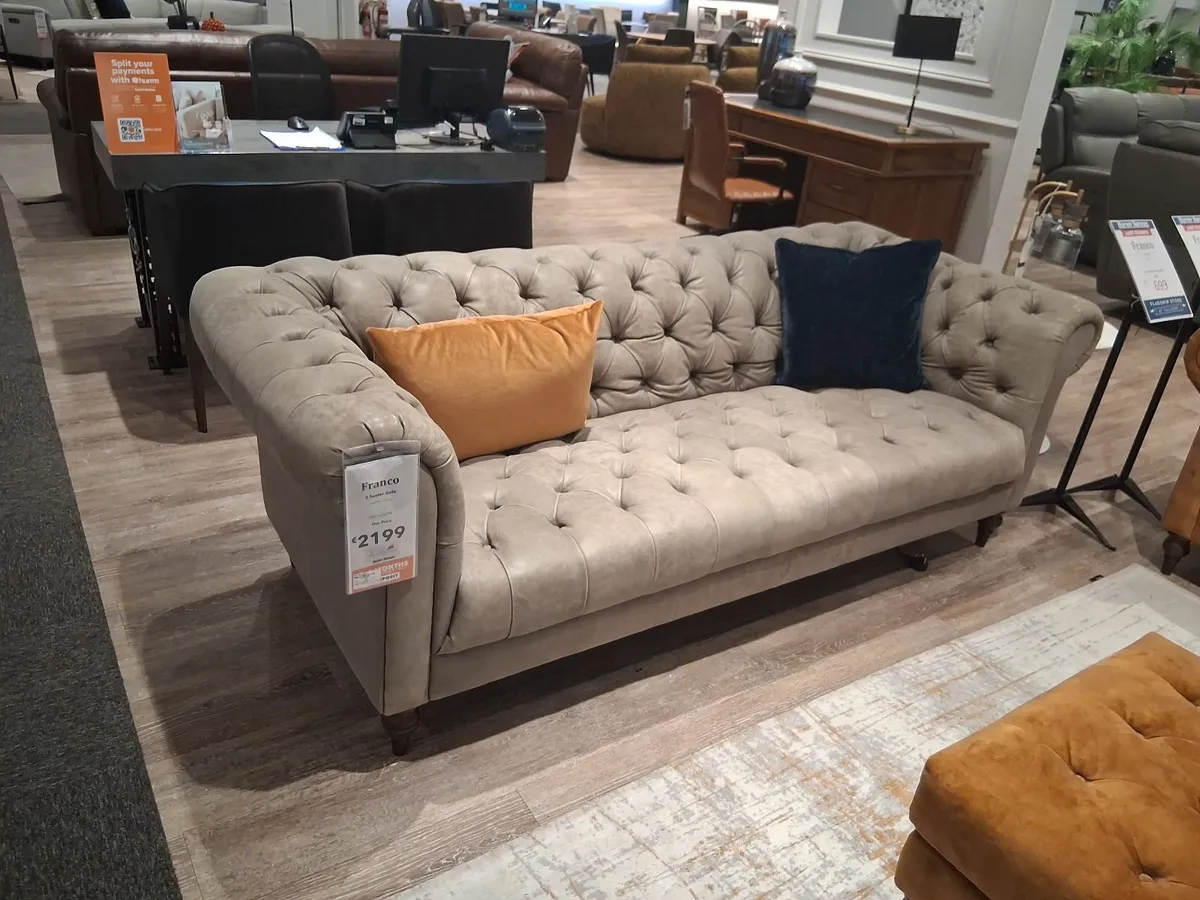 Franco Leather Sofa - Image 4