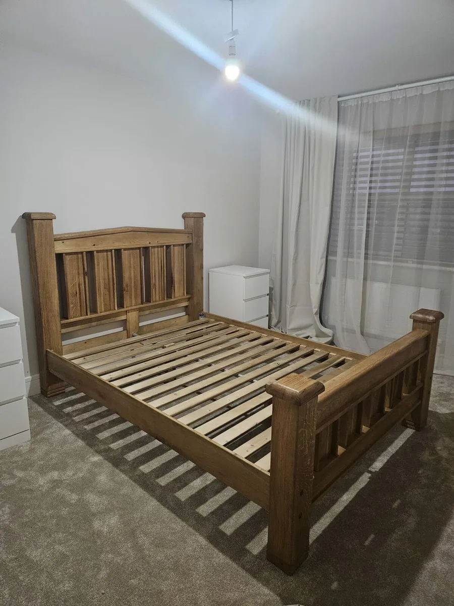 Oak bed frame - Image 2