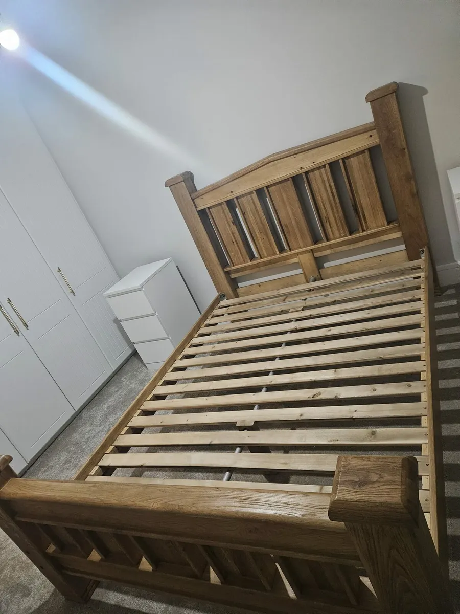 Oak bed frame - Image 3