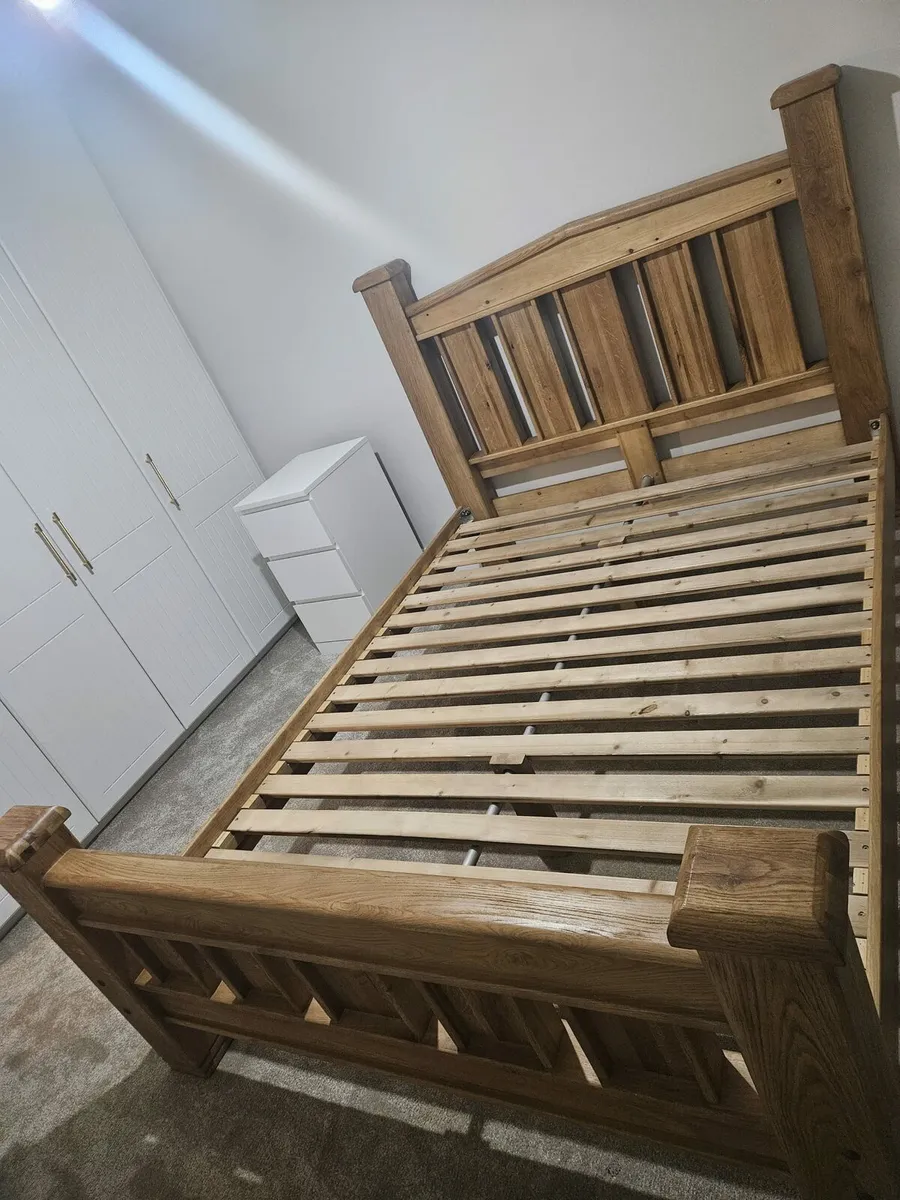 Oak bed frame - Image 4