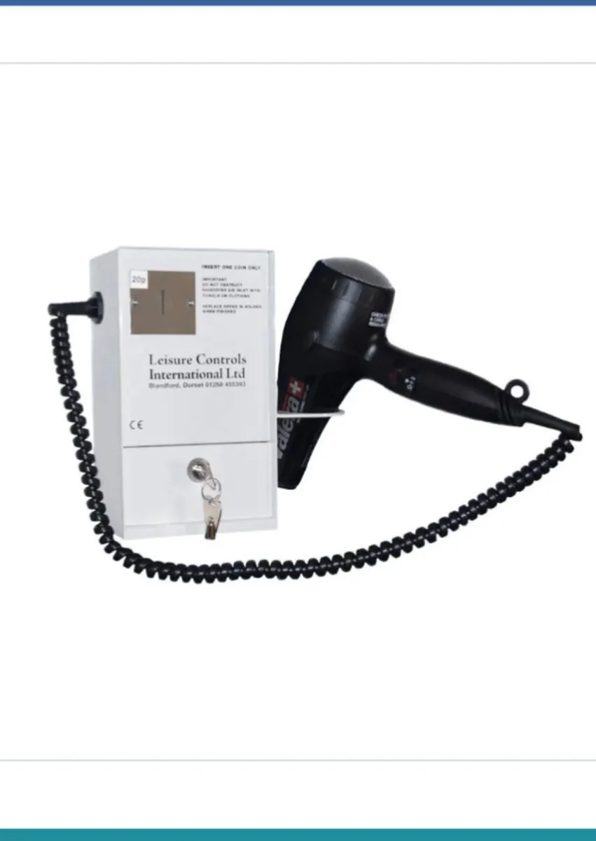 Coin operated hairdryers