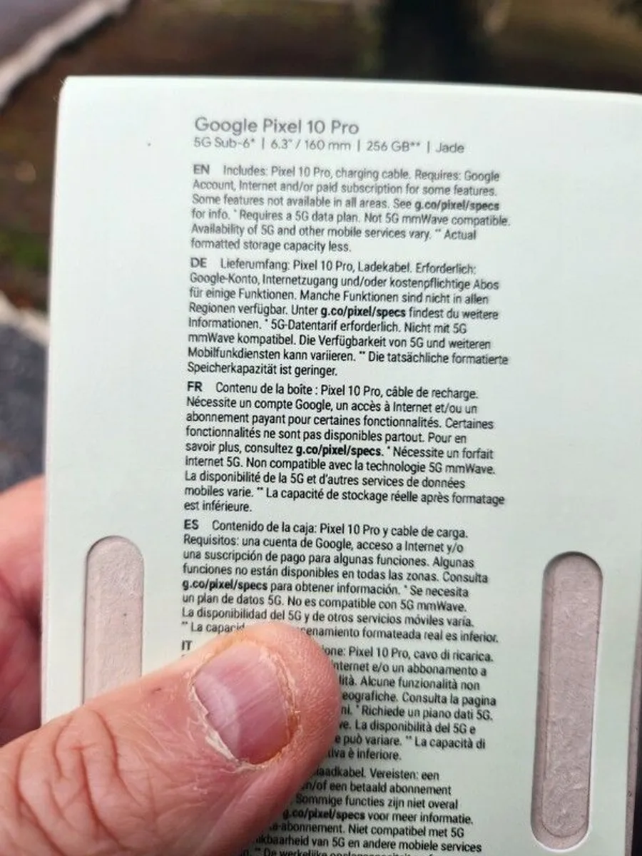 Google Pixel 10 Pro Jade 16GG Ram- 256GB Sim Free Year Warranty Sealed in Box - Image 3