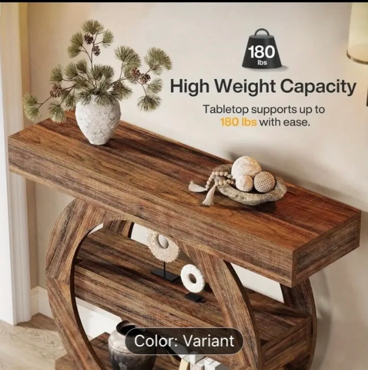 Modern console table free postage - Image 3
