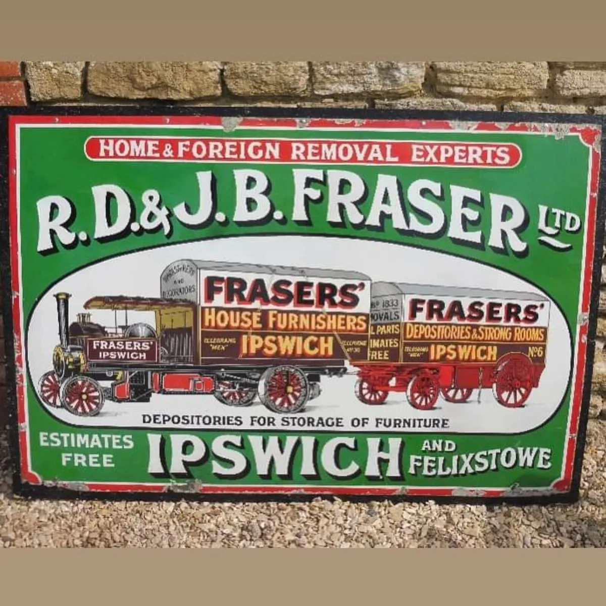 Enamel sign - Image 1
