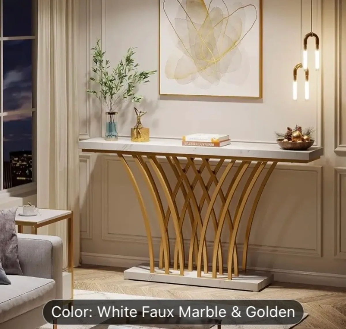 Modern console table free postage - Image 1