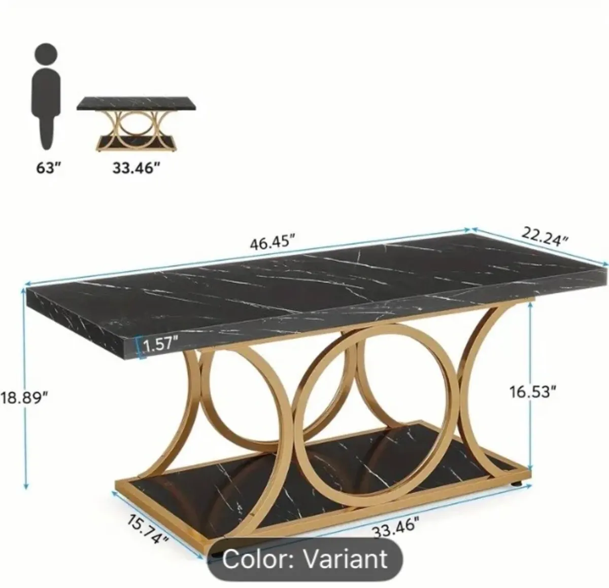 Luxury modern coffee table free postage - Image 3