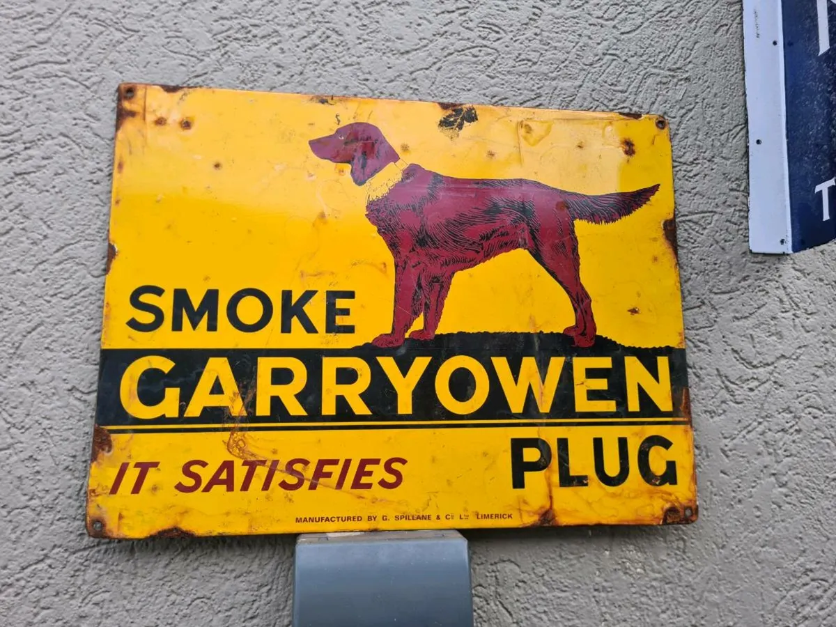 Enamel sign - Image 1
