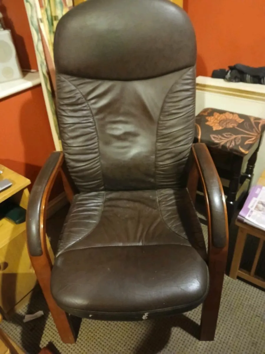 Leather Armchair - Image 1