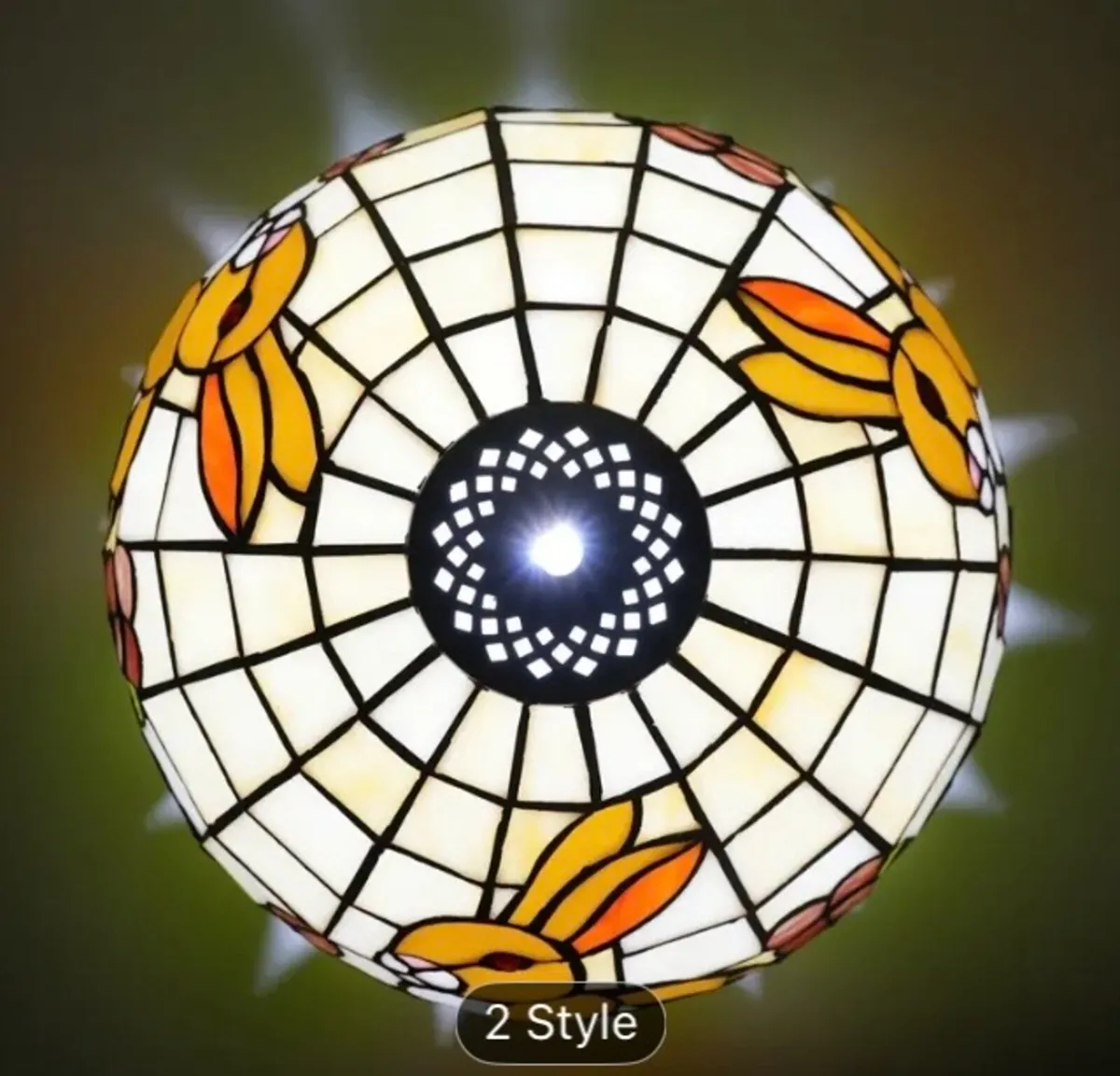 Rabbit stained glass lamp shade free postage - Image 2