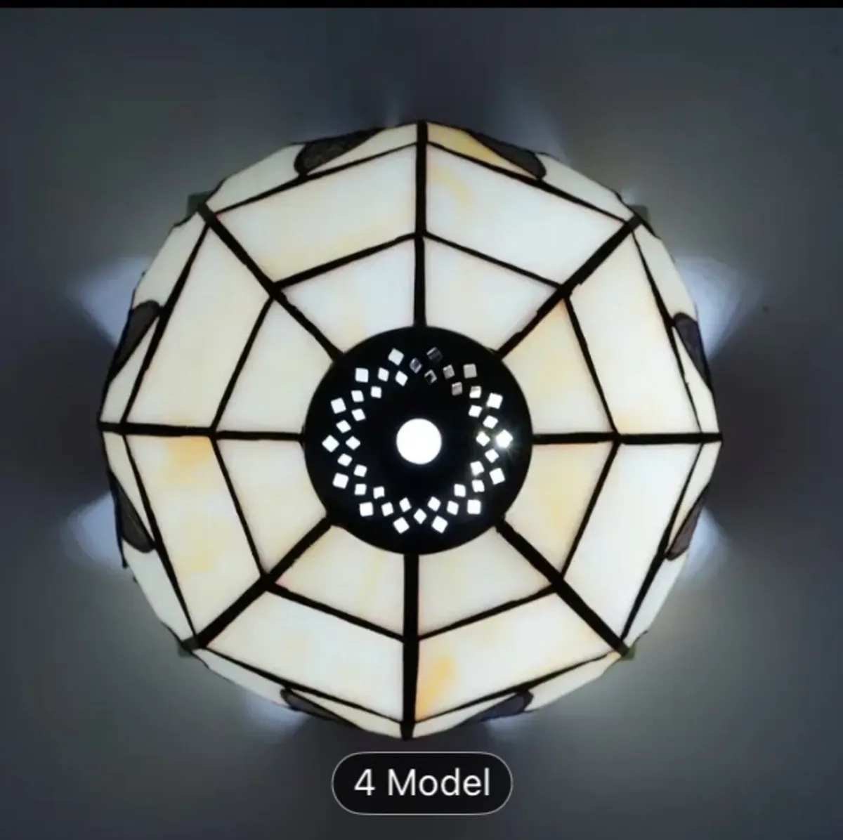 Cat stained glass lamp shade free postage - Image 2