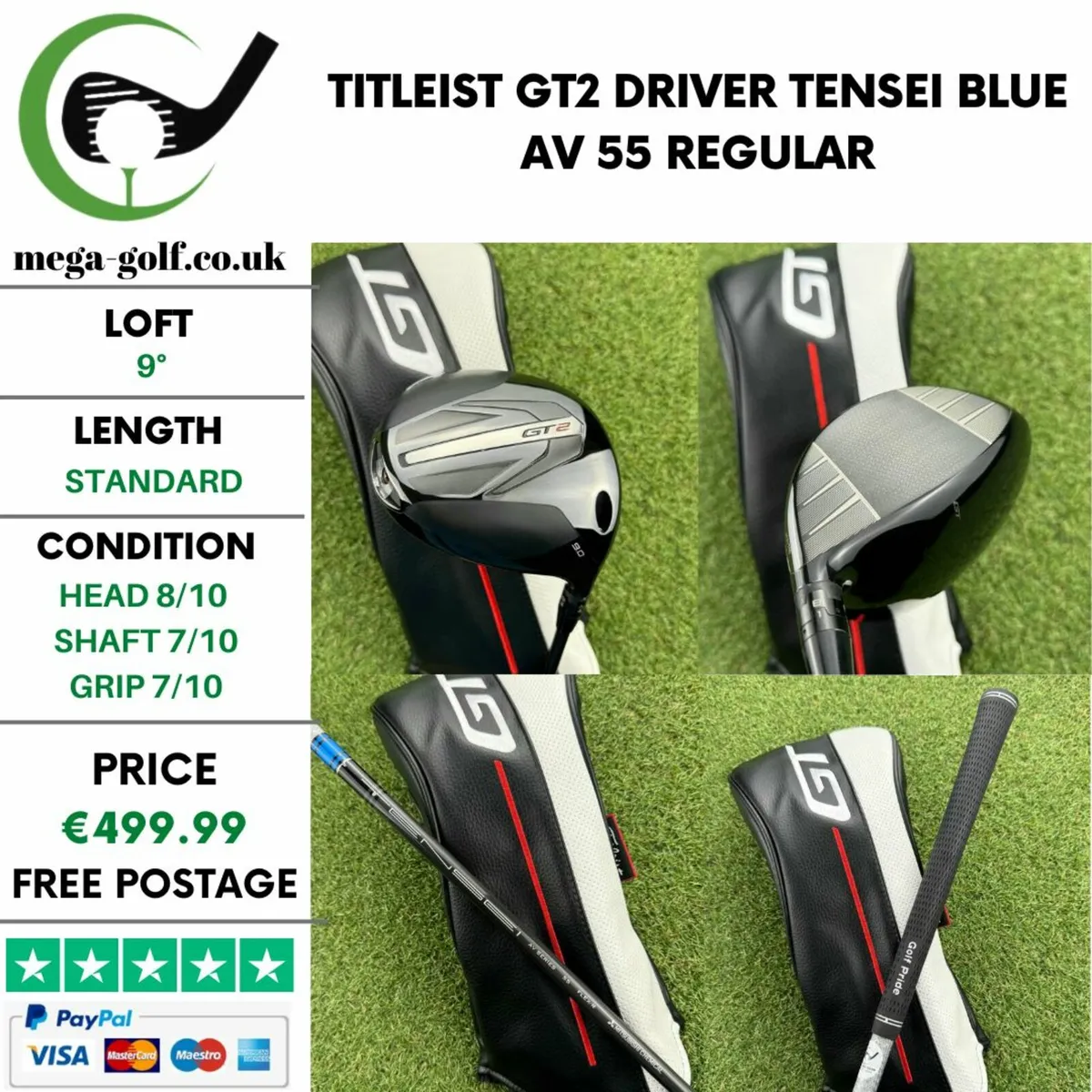 Titleist GT2 Driver / 9° / Regular - Image 1