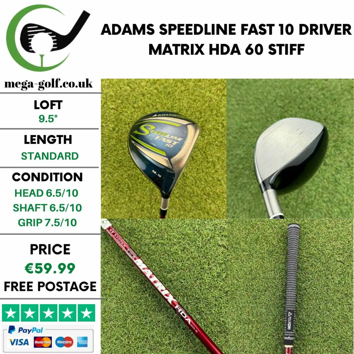 Adams Speedline Fast 10 Driver / 9.5° / Stiff - Image 1