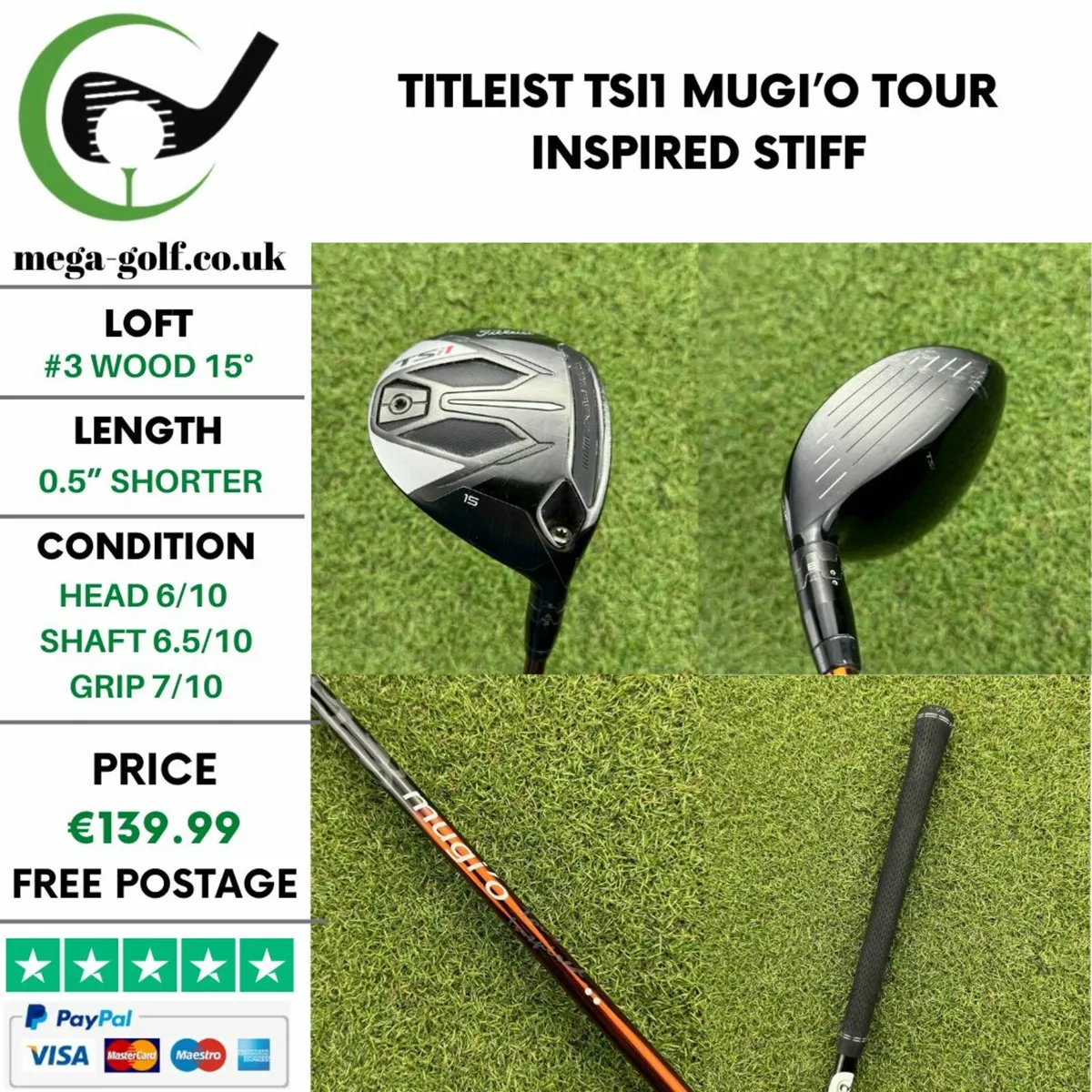 Titleist TSi1 #3 Wood 15° / Stiff - Image 1