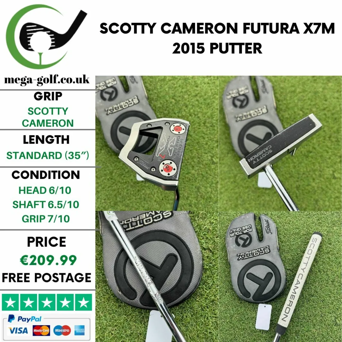 Scotty Cameron Futura X7M 2015 Putter / 35″ - Image 1