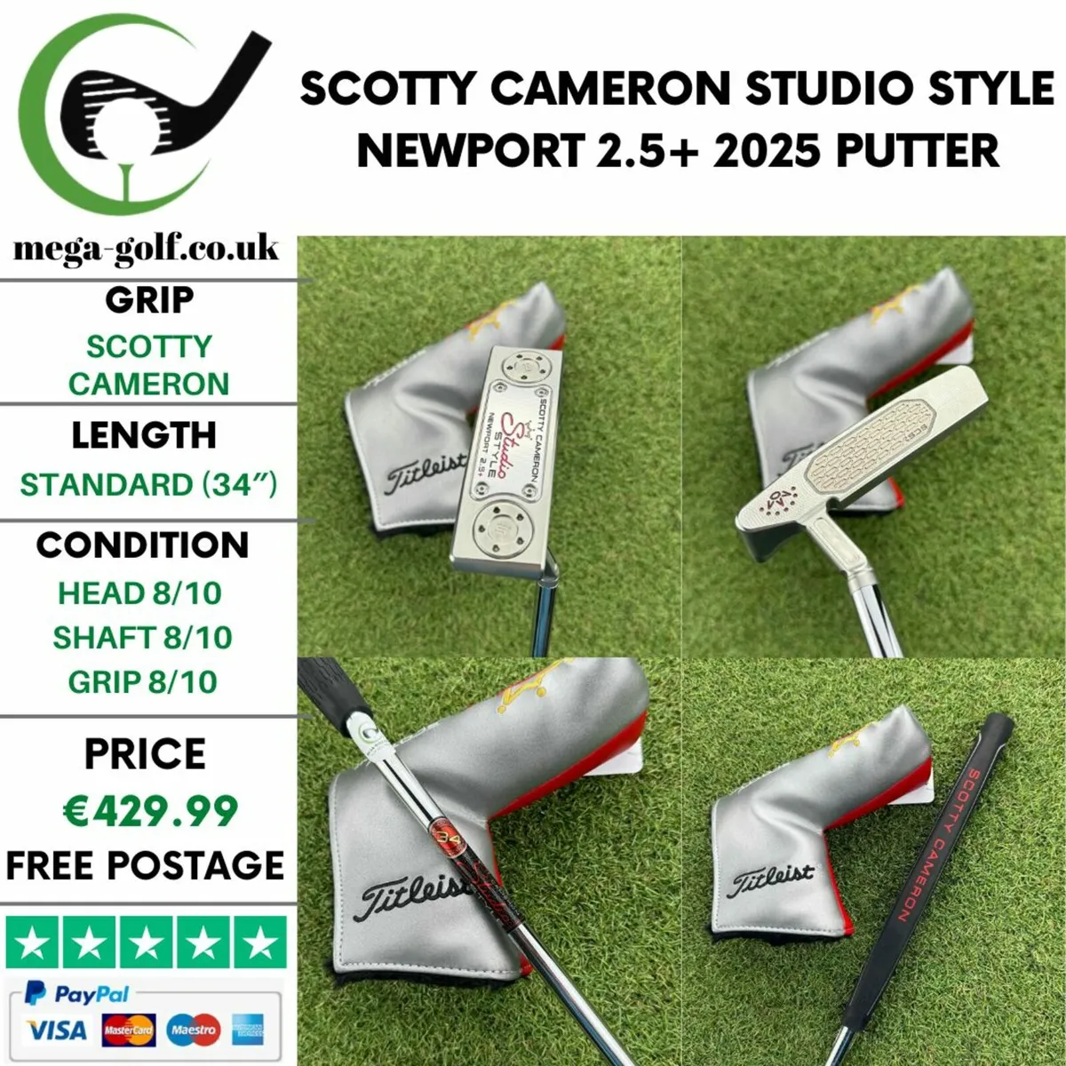 Scotty Cameron Studio Style Newport 2.5+ 2025 - Image 1