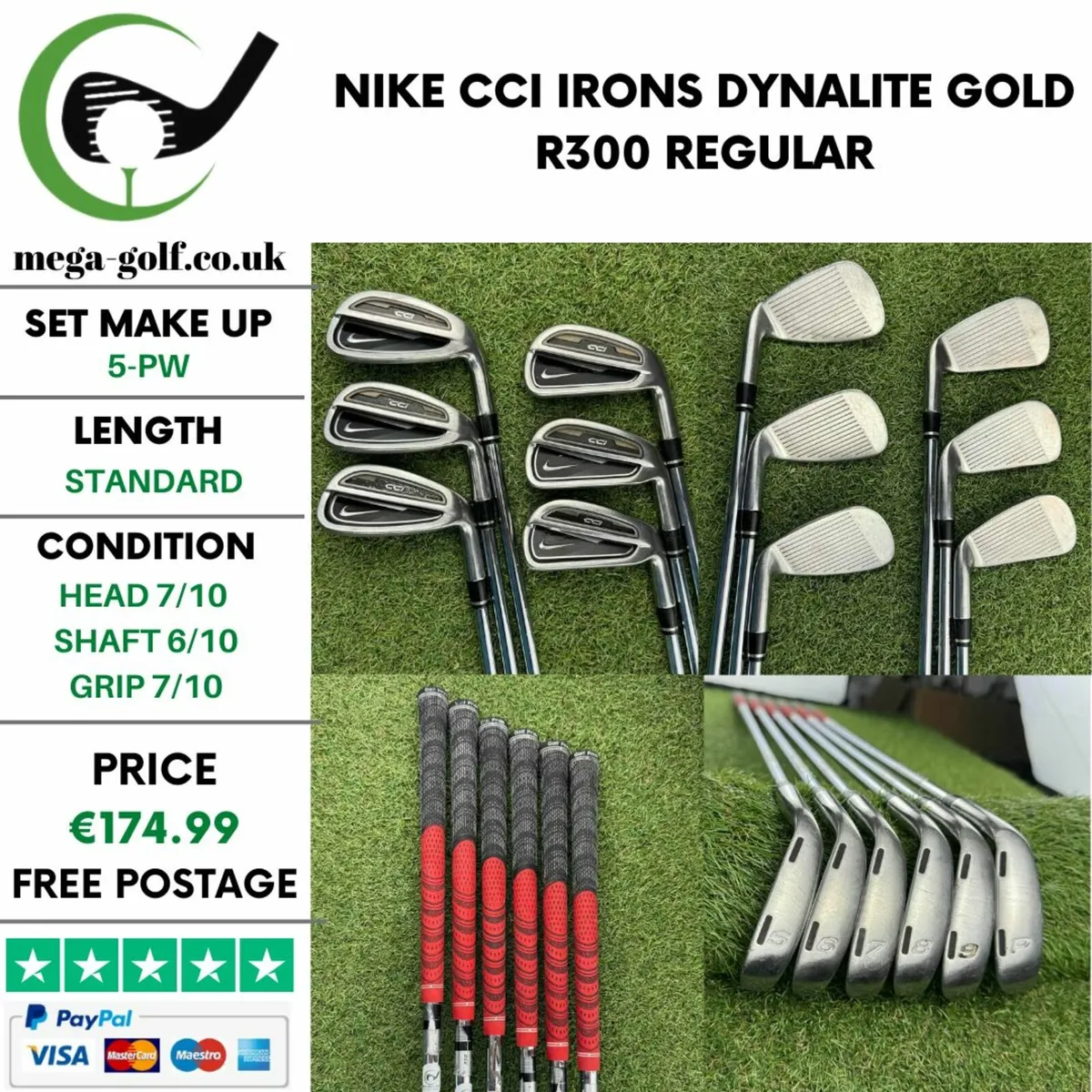 Nike CCi Irons / 5-Pw / Dynalite Gold R300 Regular - Image 1