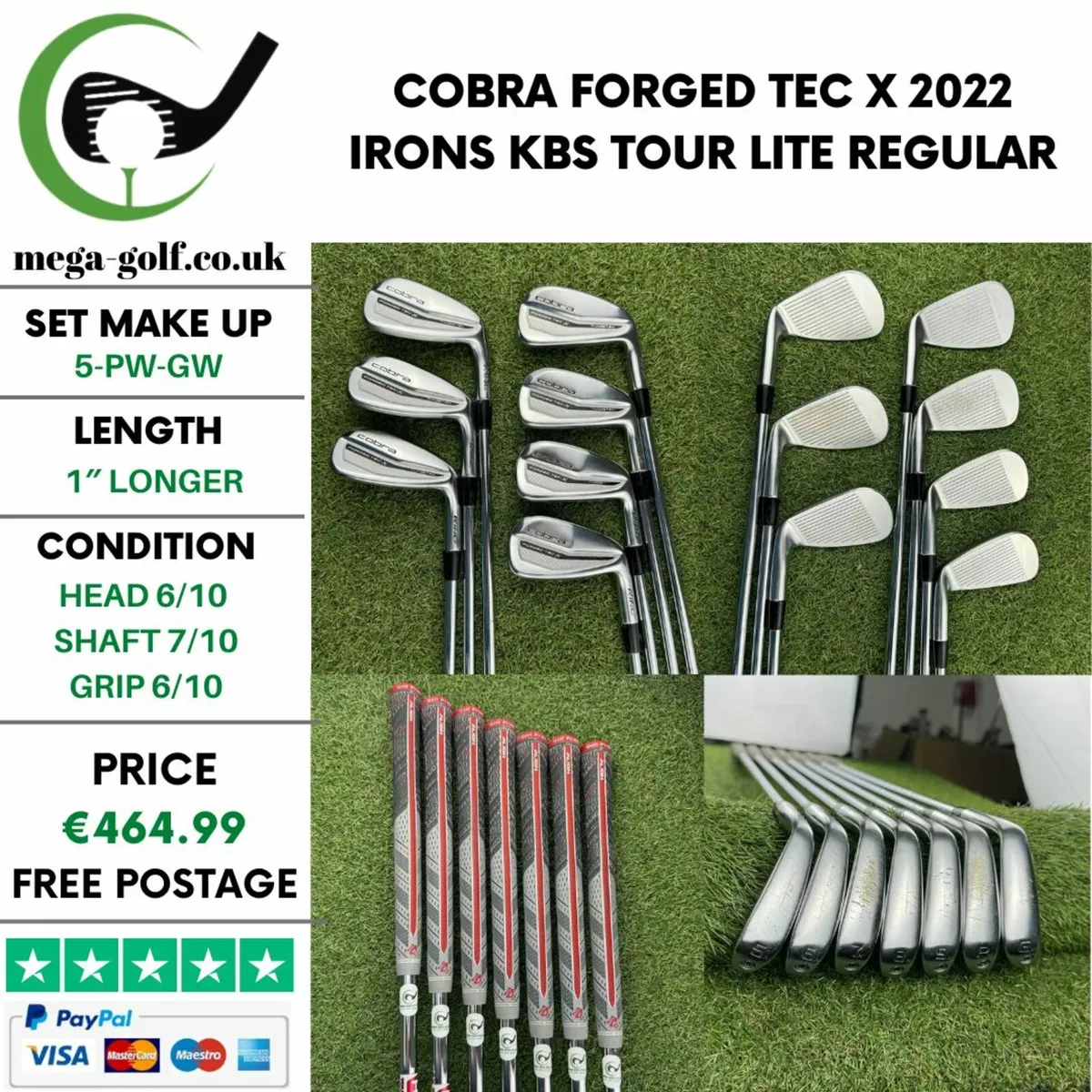 Cobra Forged Tec X 2022 Irons / 5-Pw-Gw / Regular - Image 1