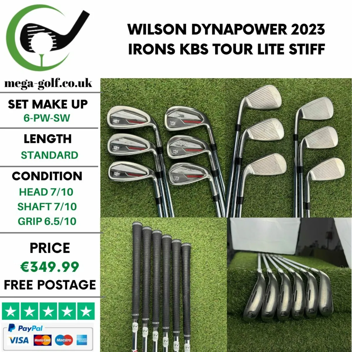 Wilson DynaPower 2023 Irons / 6-Pw-Sw / Stiff - Image 1