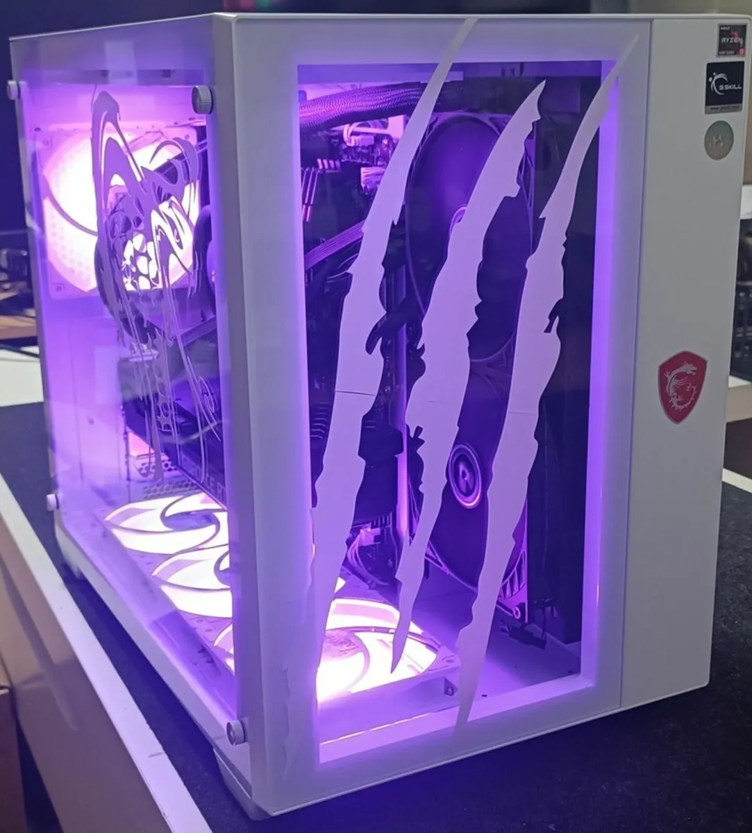 White Cobra Ryzen 9 RTX 3070 Gaming PC - Image 1